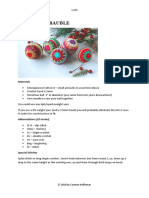 Crochet Christmas Bauble PDF