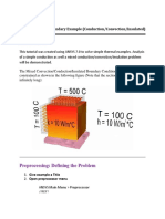 Thermal - Mixed Boundary Example (Conduction/Convection/Insulated)