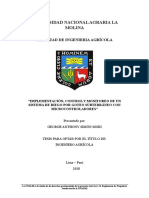 Implementación, Control y Monitoreo de Un Sistema de Riego Por Goteo Subterraneo Con Microcontroladores