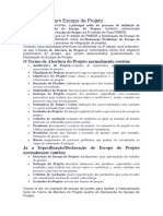 Como Montar Um Escopo de Projeto