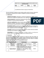 Procedimiento para La Validación de La Cuantificación de Hierro en Agua Con Fenantrolina