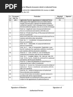 Instruction For Filling The Documents Related To Authorised Person