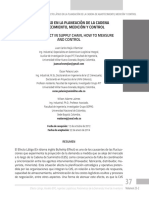 Efecto Látigo en La Planeación de La Cadena de Abastecimiento