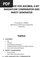 VHDL Code For Adc0804, Comparator and Parity Generator