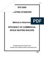 BTS-2000 Testing Standard: Hydronics Institute Division of Ahri 35 Russo Place