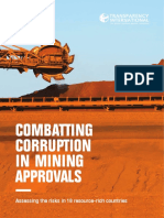 Combatting Corruption in Mining Approvals.