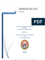 Informe Sensor de Luz en Protoboard