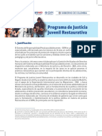 Presentación Programa de Justicia Juvenil Restaurativa Minjusticia