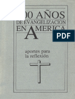 500 Anos de Evangelizacion en America Aportes para La Reflexion