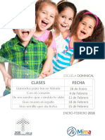 Clases Escuela Dominical Enero Febrero