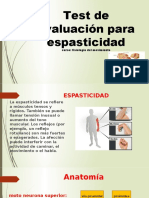 Test de Evaluación para Espasticidad