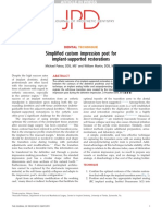 Simplified Custom Impression Post For Implant-Supported Restorations