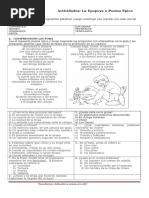 8 ° Básico - Lengua y Literatura - Guía Género Épico