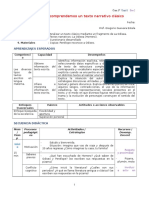 Com3° Ses 2. Conocemos y Comprendemos Un Texto Narrativo Clásico