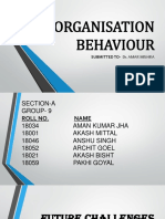 Organisation Behaviour: Submitted To-Dr. Amar Mishra