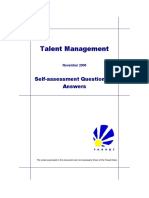 Talent Management: Self-Assessment Questions & Answers