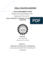 Industrial Training Report: Submitted in The Partial Fulfillment of The Requirement For The Award of