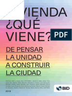 Vivienda Qué Viene de Pensar La Unidad A Construir La Ciudad Es Es PDF