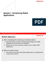 Module 1 - Introducing Siebel Applications