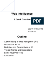  Web Intelligence Overview 