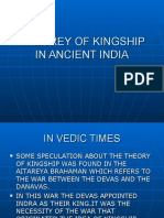 Theorey of Kingship in Ancient and Medieval India