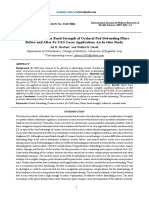 Comparison of Shear Bond Strength of Occlusal Pad Debonding Pliers Before and After Eryag Laser Application An in Vitro