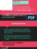 Cambios y Debolusiones