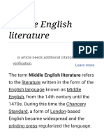 Middle English Literature - Wikipedia