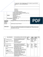 Description of Class Teaching Unit Type of Lesson