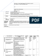 Description of Class Teaching Unit Type of Lesson