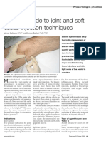 Practical Guide To Joint and Soft Tissue Injection Techniques