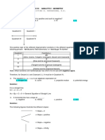 Analytic Geometry - Solutions