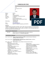 Curriculum Vitae: Personal Details