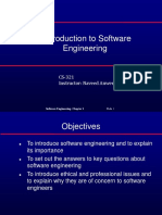 An Introduction To Software Engineering: CS-321 Instructor: Naveed Anwer Butt