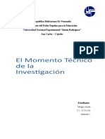 Momento Técnico de La Investigación