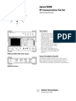 Agilent 8920B RF Communications Test Set: Technical Specifications