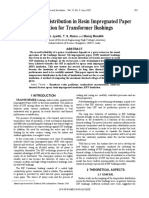 Temperature Distribution in Resin Impregnated Paper Insulation For Transformer Bushings