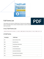 Full Forms List - Javatpoint