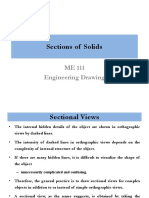 Sections of Solids: ME 111 Engineering Drawing