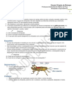 Artrópodes e Equinodermas - Estudo Dirigido