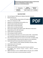 Question Bank: Epartment of Omputer Ngineering