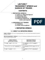 L 7 - Reported Speech & Sequence of Tenses