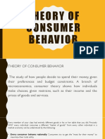 Theory of Consumer Behavior