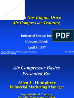 Natural Gas Engine Drive Air Compressor Training: Industrial Center, Inc. Chicago, Illinois April 9, 1997