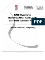 RAID Overview:: Identifying What RAID Levels Best Meet Customer Needs