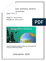 Planificacion 2018 1 Año Geografia