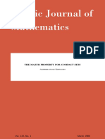 Pacific Journal of Mathematics: The Mazur Property For Compact Sets