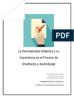 Ensayo Normatividad de La Didactica Entorno Educación