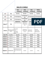 India Joy Schedule