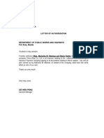 Authorization Letter DPWH